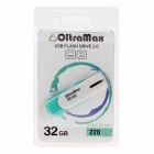 Флеш-накопитель USB  32GB  OltraMax  220  салатовый